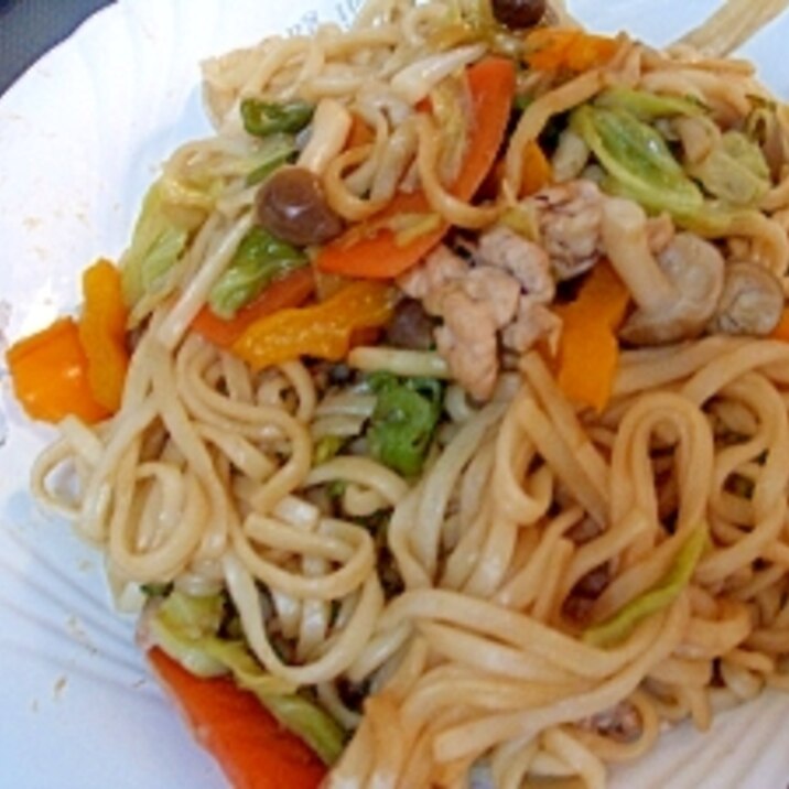 野菜たっぷり焼うどん